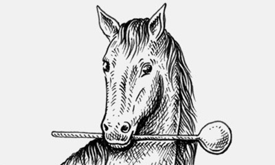 Pferd am Herd